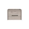 Boa Floating Nightstand , End Table, Side Table Wall-Mounted Single Drawer Design with Handle- Light Grey - Bedroom