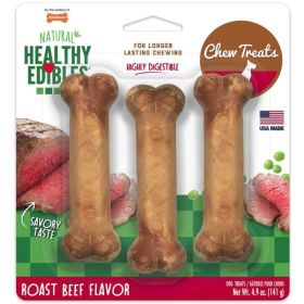 Nylabone Healthy Edibles Wholesome Dog Chews (Option: Roast Beef Flavor - Regular)