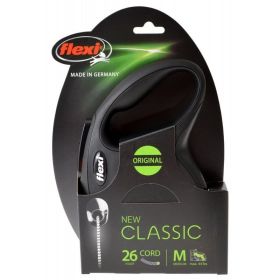 Flexi New Classic Retractable Cord Leash (Option: Black - Medium)