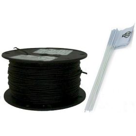 Essential Pet Heavy Duty In Ground Fence Wire and Flag Kit (Option: 500 Feet)